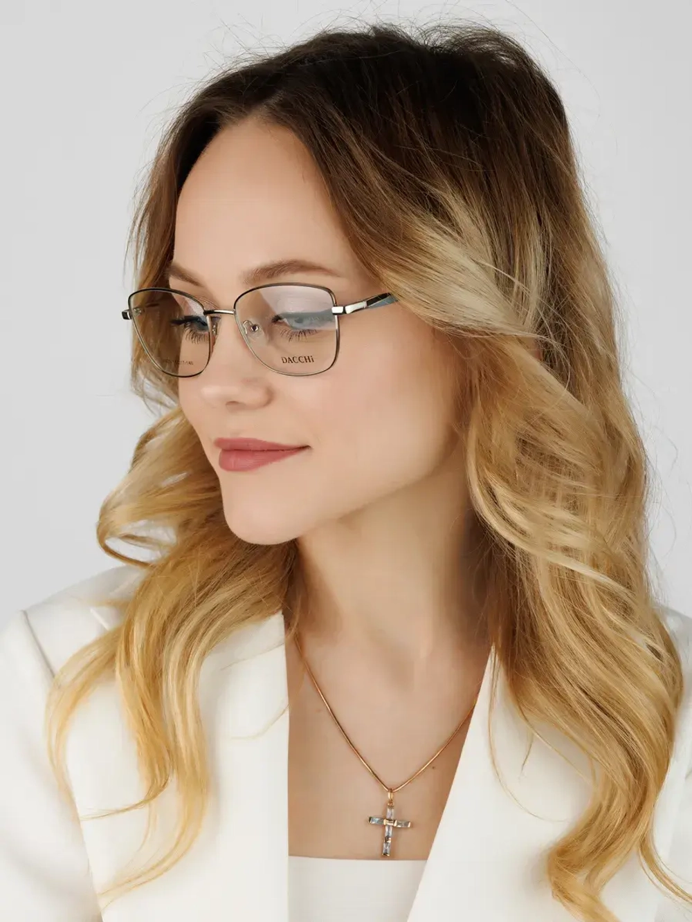 Оправа для очков для зрения женская металлическая