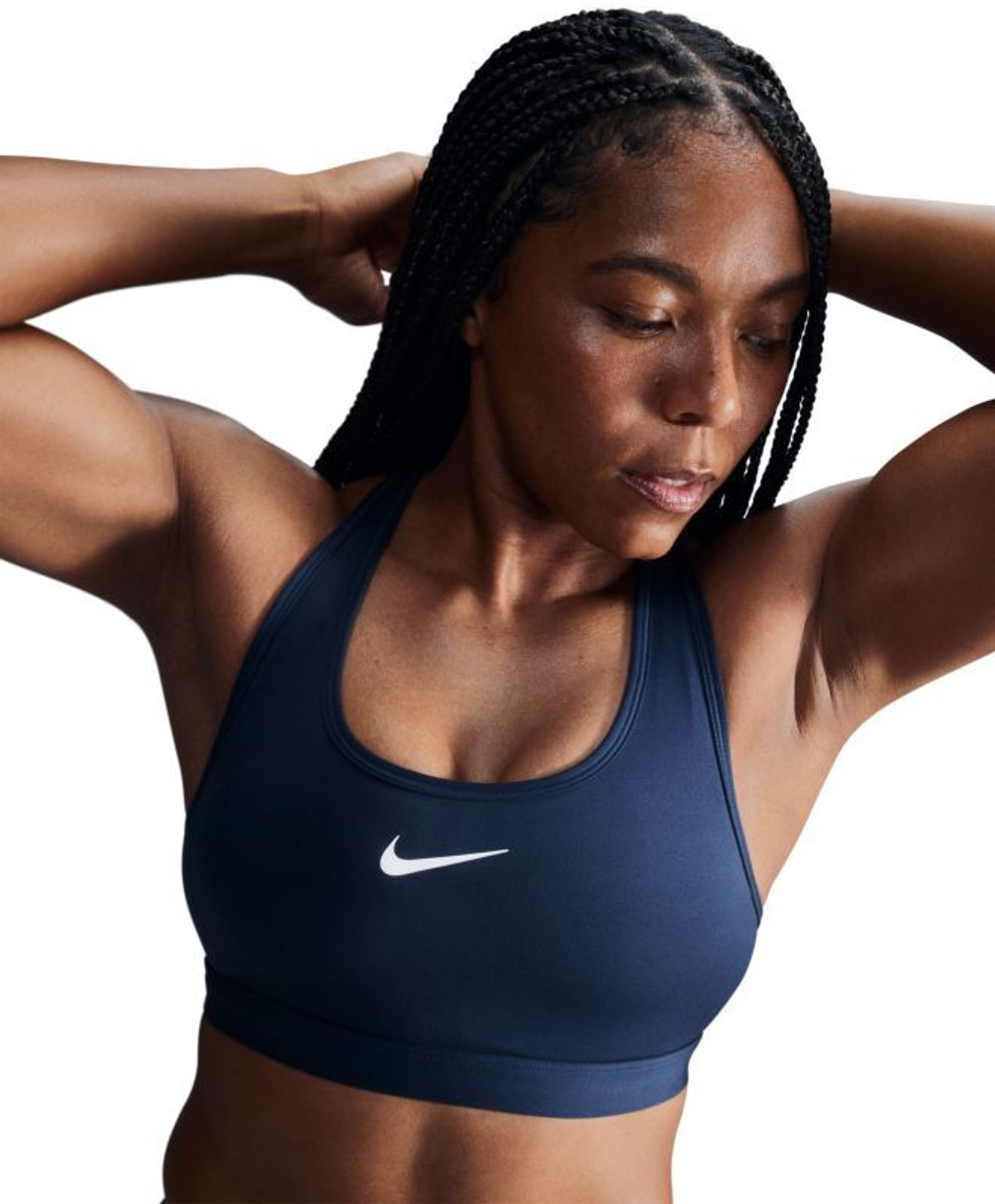 ТОП теннисный Nike Swoosh Medium Support Non-Padded Sports - небесный