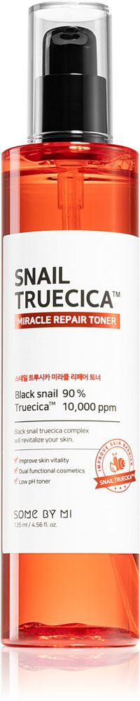 Some By Mi восстанавливающий очищающий тоник для чувствительной кожи Snail Truecica Miracle Repair