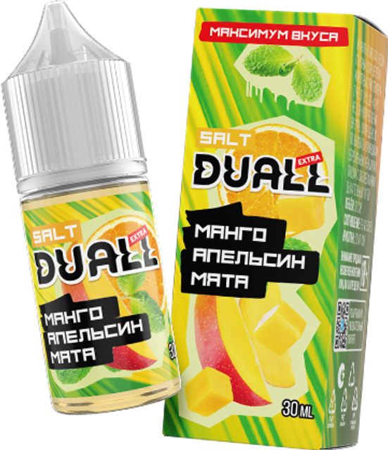 Duall Extra 28 мл - Манго Апельсин Мята (0 мг)
