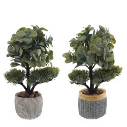 GAEM Цветочная композиция "Бонсай", L17 W14 H31 см