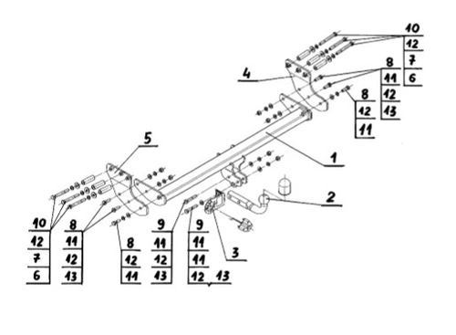 Фаркоп на Volvo XC90 2003-2015 (паспорт и сертификат в комплекте)(без электрики) Steinhof.V-300