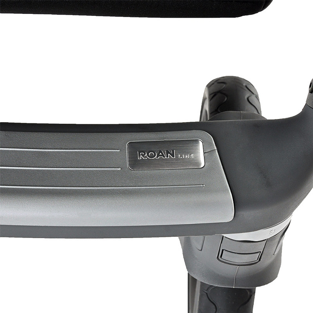 Детская коляска Roan Bass Next Кожа 2 в 1 RN083/1 Graphite Pearl