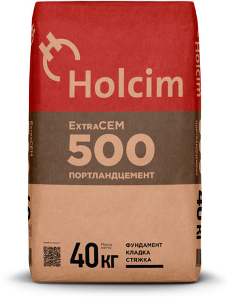 Портландцемент Holcim М500 ЦЕМ II/А-И 42.5 40 кг