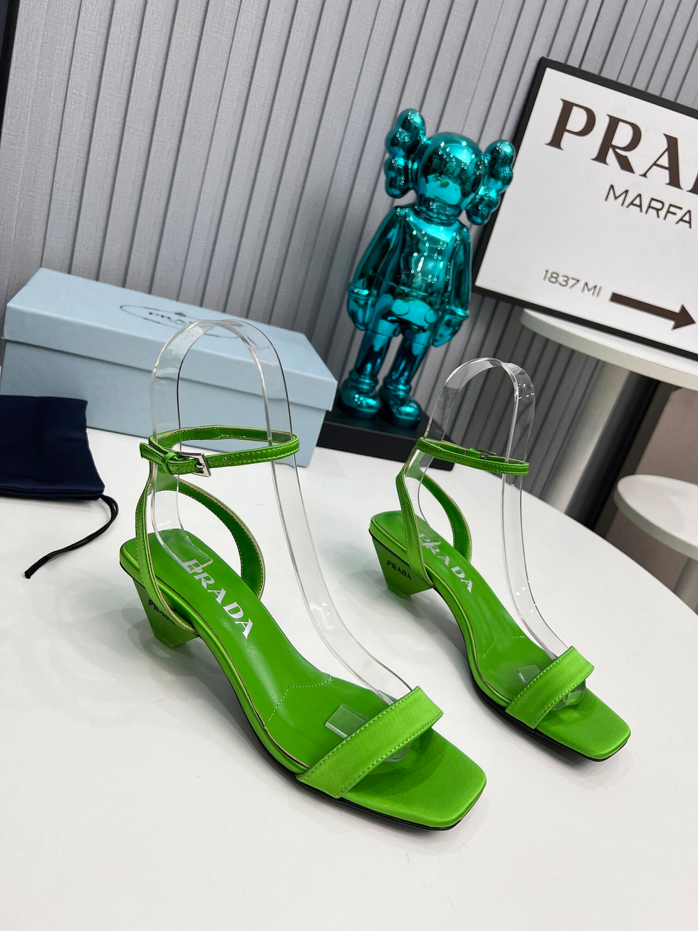 Prada Satin Sandals