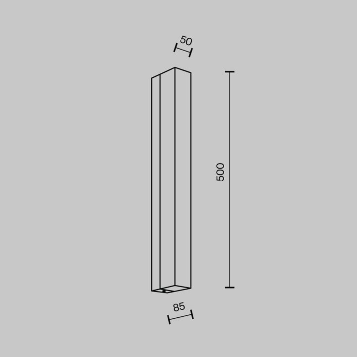 Настенный светодиодный светильник Modelux Modestyle MS.102.500 AB