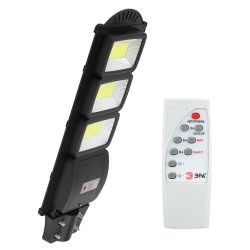 ЭРА Консольный светильник на солн. бат.,COB, 60W, с датч. движ., ПДУ, 1100lm, 5000К, IP65