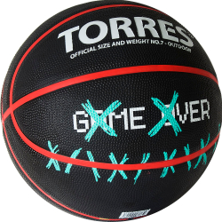 Мяч баскетбольный TORRES Game Over B02217, размер 7