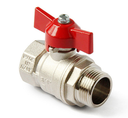 Кран шаровый 10 (3/8") ВН, бабочка (Италия)