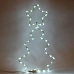 Фигура светодиодная, «Ёлка» дюралайт, 60*35 см, Белый (постоянное свечение)