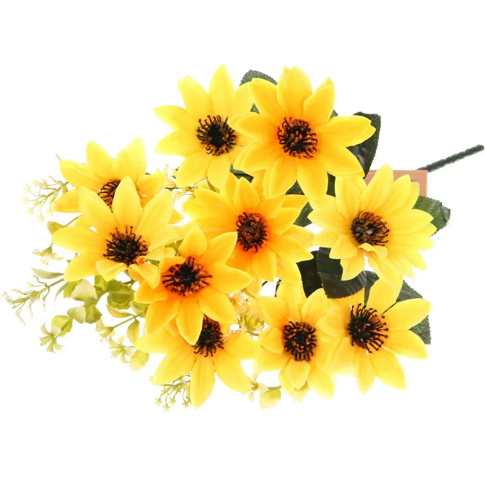 Искусственные цветы «Весеннее вдохновение» 40см 10цветков желтый цвет