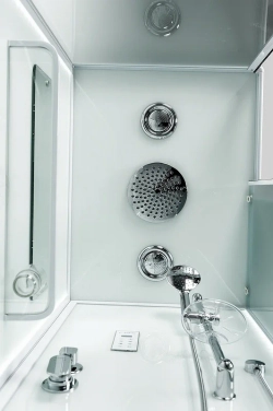 Душевая кабина Esbano (Эсбано) ES-L129CKR, с низким поддоном, с электрикой и LED освещением, 120х90х210