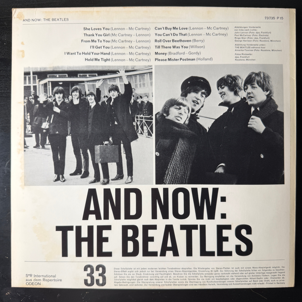 The Beatles ‎– And Now: The Beatles (Германия 1966г.)