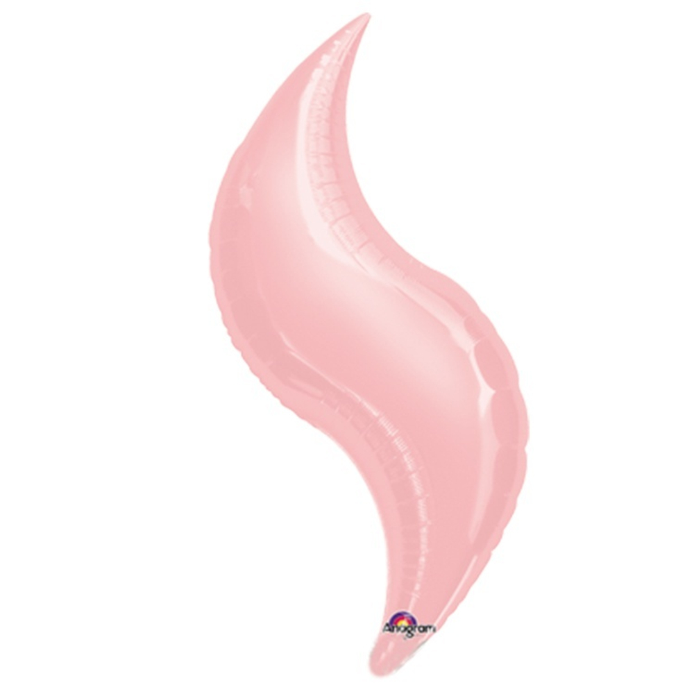 Фольгированная фигура, Зигзаг 10"/25CM W X 28"/71CM H Пастель Pink