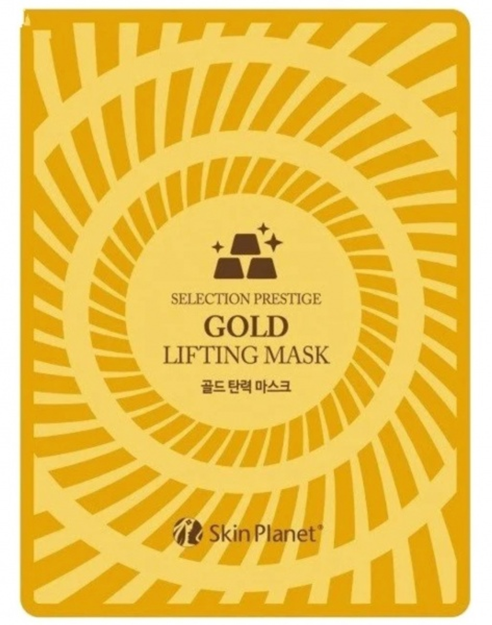 Тканевая маска для лица золото Skin Planet Selection Prestige Gold Lifting Mask