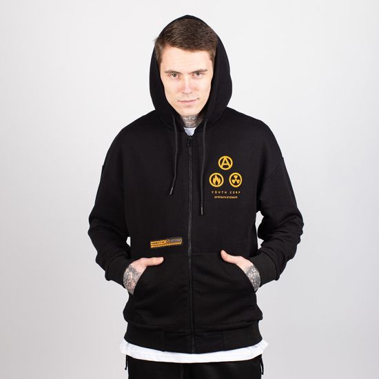 Худи на молнии ЮНОСТЬ™ Corp Death Черный