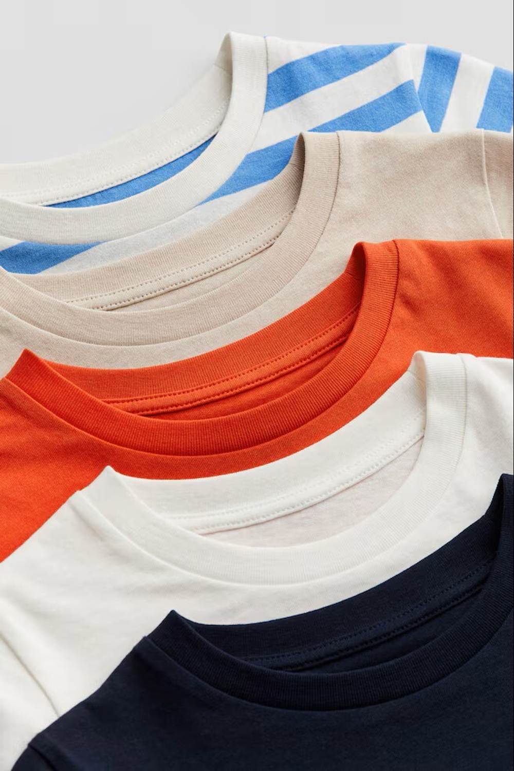 H&M Набор из 5 хлопковых футболок, оранжевый
