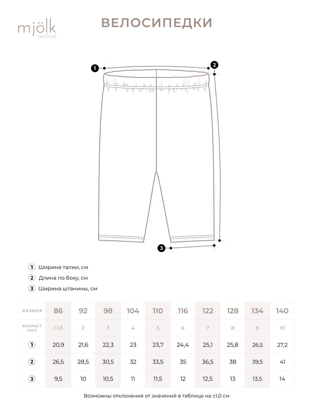 Велосипедки Mjölk Радуга