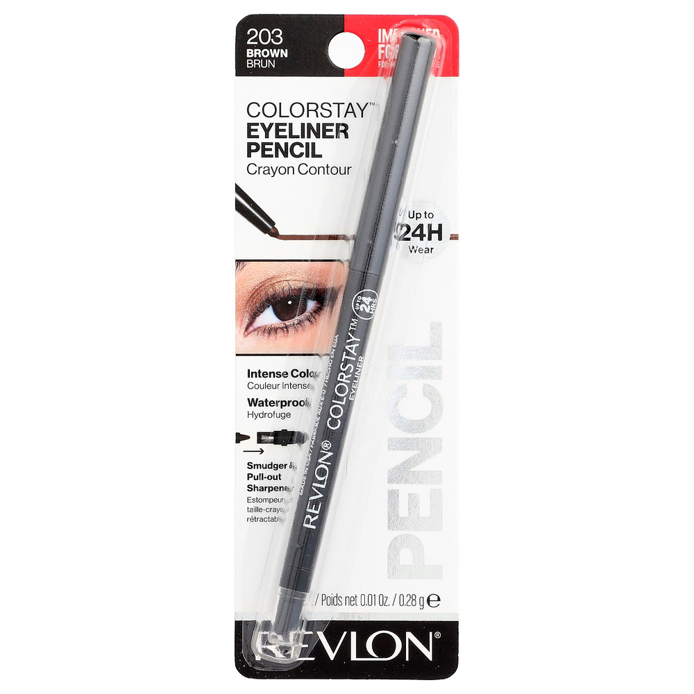 Revlon, Colorstay™, подводка для глаз, оттенок 203 коричневый, 0,28 г (0,01 унции)