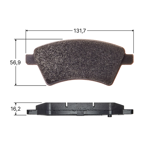 Колодки тормозные дисковые Avantech передние (противоскрипная пластина в компл.) AV740