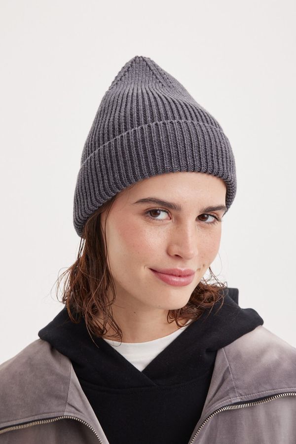 Шапка хлопковая с отворотом 