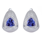 Серьги с Танзанитами и Бриллиантами, E0086-0/19