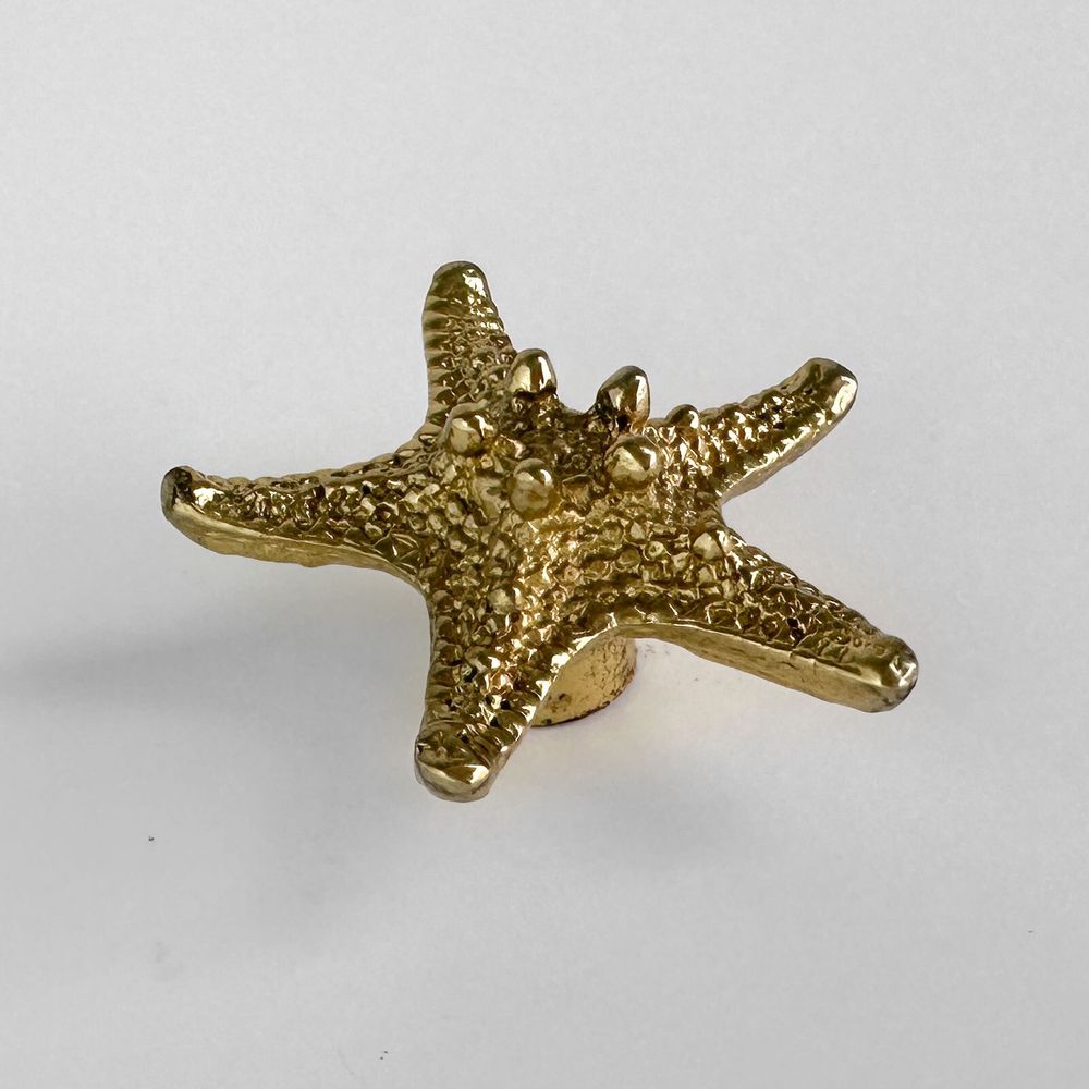 Ручка-кнопка MOS006 brass