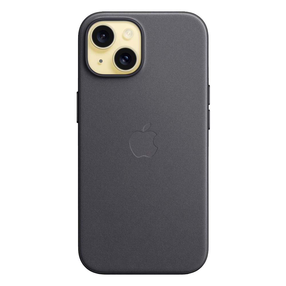 Тканевый чехол с поддержкой MagSafe Apple FineWoven Case для iPhone 15, Black (Черный)