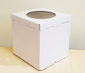 Коробка картонная усиленная гофрокартон 50х50х50 см с окном