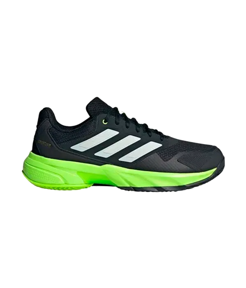 Adidas CourtJam Control 3 Clay Черный-Лимонно-Желтые кроссовки 2025