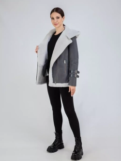 Дубленка авиатор натуральная с капюшоном