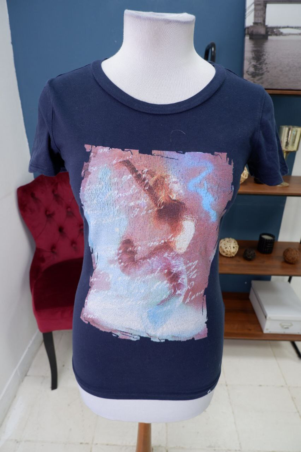 Футболка Demix с принтом 42-44 размер