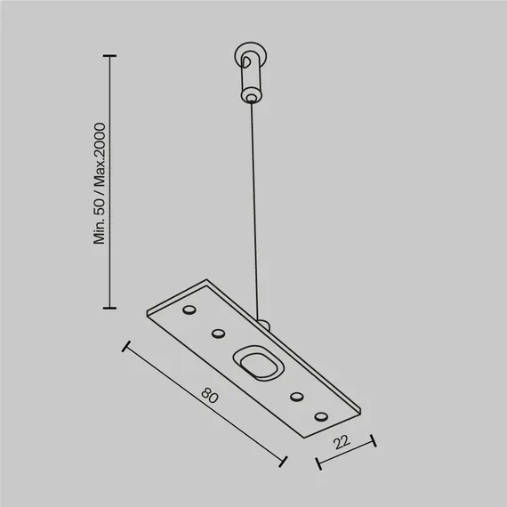 Подвес тросовый 2 шт. Exility белый Technical tra034sw-2w