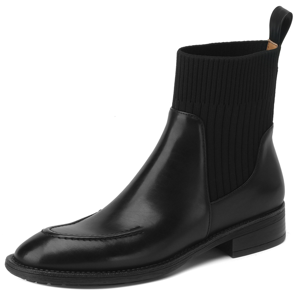 ReneChristine Cow Leather Ankle Boots 3cm Women"s