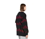 Свитер Волчок Flame черный