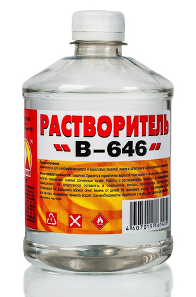 Растворитель 646 0,5л Вершина