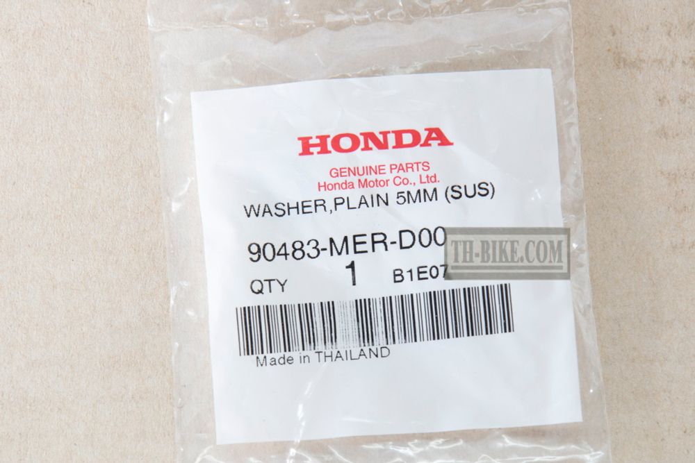 90483-MER-D00. WASHER, PLAIN, 5MM