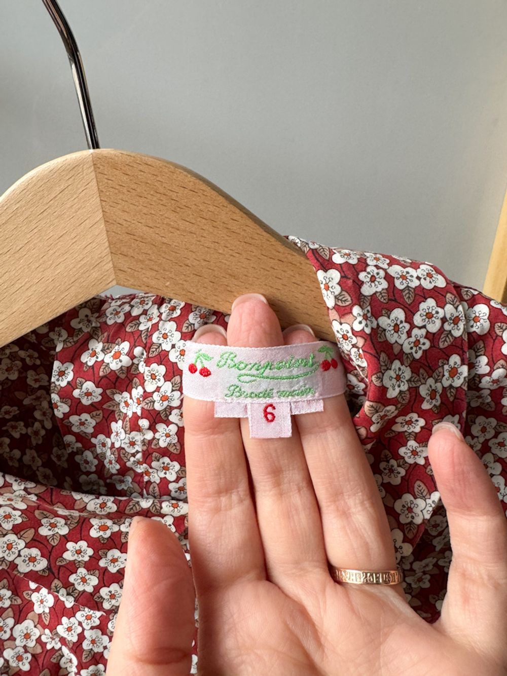 Хлопковая блузка Bonpoint, 116