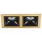Комплект из светильников и рамки Lightstar Domino Quadro (214523+214507+214507) D5230707