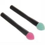 Спонж для нанесения тонального крема и контурирования лица «Beauty Bar», в пакете, цвет розовый и мятный, 15 см