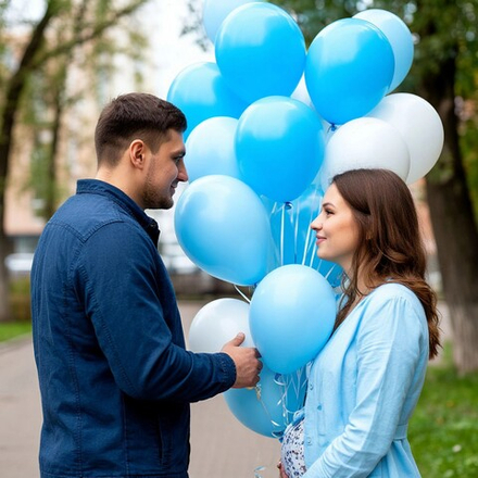 Морская волна. АКЦИЯ! 30 гелиевых шаров