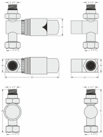 Терморегулятор автоматический Сунержа прямой (G 1/2" НР х G 3/4" НГ)