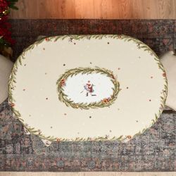 СКАТЕРТЬ ОВАЛЬНАЯ "ЩЕЛКУНЧИК" ,140Х180СМ ,БЕЖЕВЫЙ, 100% ХЛОПОК ,ТВИЛ