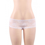Трусики на завязках с доступом, белые, 3XL-4XL