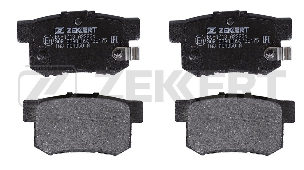 ZEKKERT BS1713 Колодки задние для Honda Accord IV-VII 90-, Civic VII-IX 00-, CR-V 96-, Crosstour 09-, Great Wall Hover H6 11-, Rover 600 (RH) 93-, Dongfeng H30 Cross, Dongfeng AX7
