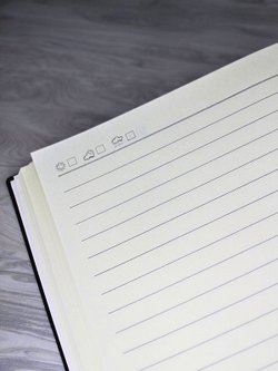 Блокнот А4 200л. (400страниц) в линейку Графитовый (К44-905)