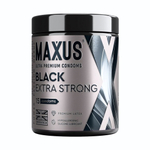 Черные утолщенные презервативы MAXUS Extra Strong с железным кейсом - 15 шт.