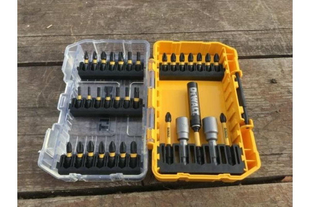 Набор бит и насадок FLEXTORQ 33 предмета DEWALT DT70742T, длина 25/57 мм, желтый