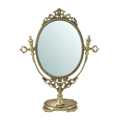 Bello De Bronze Зеркало Будуар настольное, золото