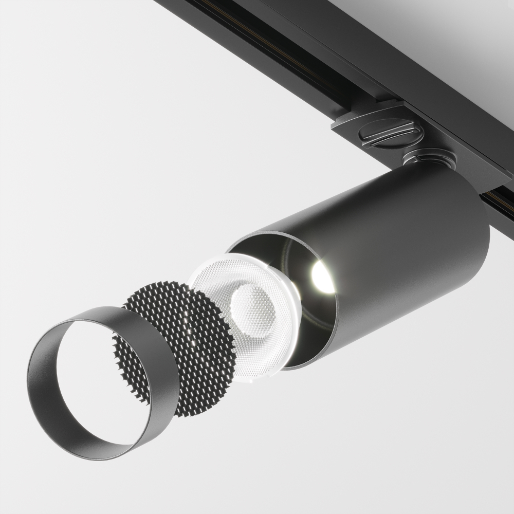Трековый однофазный светодиодный светильник Maytoni Unity Focus LED TR021-1-12B4K-W-B